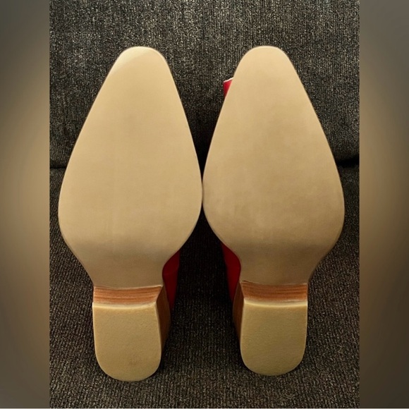 Stivali New York Red Leather Western Loyal Cowgirl Boots -Size 8 - Picture 9 of 12